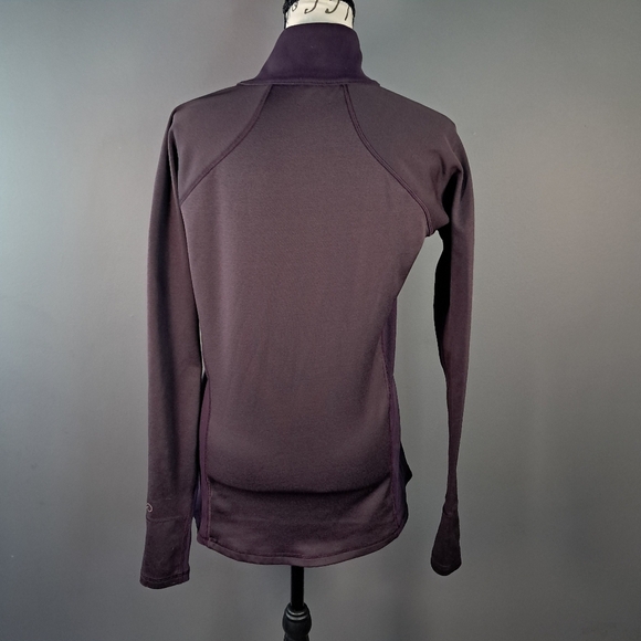 Calia by Carrie Underwood Pullover Purple 1/2 Zip Ruched Mock Neck Size Medium - Picture 2 of 8